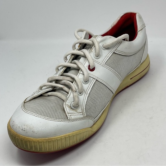 Ecco Street Premiere Golf Shoes Mens 11 - 11.5 EU 45 White Red Leather Spikeless main image 6